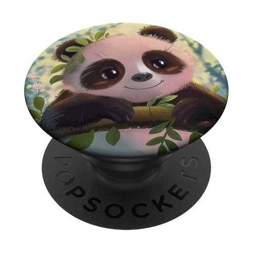 Niedlicher Pandabär PopSockets Klebender PopGrip Niedlicher Pandabär PopSockets Klebender PopGrip von Cute Funny Animals