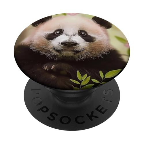 Niedlicher Pandabär PopSockets Klebender PopGrip Niedlicher Pandabär PopSockets Klebender PopGrip von Cute Funny Animals