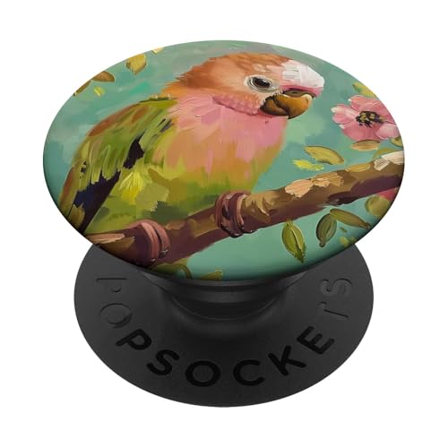 Niedlicher Papageienvo PopSockets Klebender PopGrip Niedlicher Papageienvo PopSockets Klebender PopGrip von Cute Funny Animals