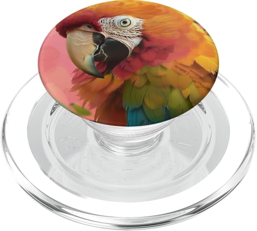 Niedlicher Papageienvo PopSockets PopGrip für MagSafe von Cute Funny Animals