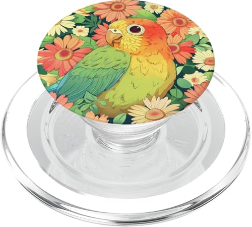 Niedlicher Papageienvo PopSockets PopGrip für MagSafe von Cute Funny Animals