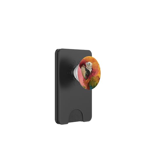 Niedlicher Papageienvo PopSockets PopWallet für MagSafe von Cute Funny Animals