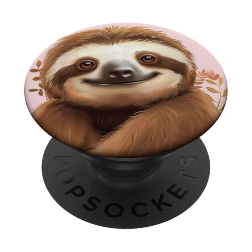 Niedliches, lustiges Faultier PopSockets Klebender PopGrip Niedliches, lustiges Faultier PopSockets Klebender PopGrip von Cute Funny Animals