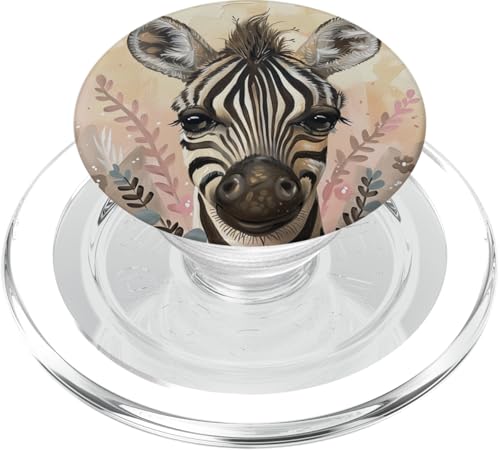 Niedliches Zebra PopSockets PopGrip für MagSafe von Cute Funny Animals