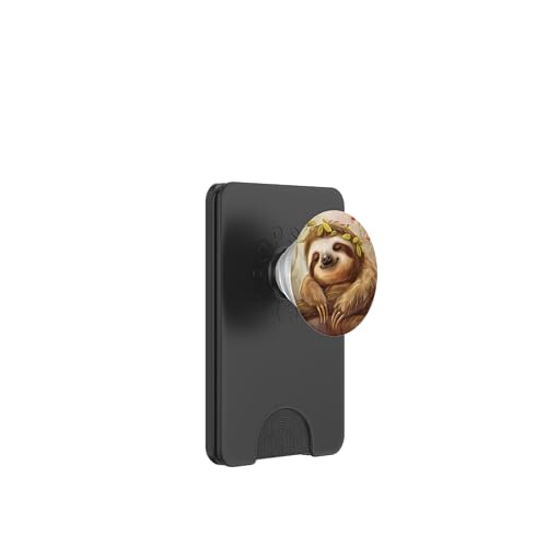 Niedliches schlafendes Faultier PopSockets PopWallet für MagSafe Niedliches schlafendes Faultier PopSockets PopWallet für MagSafe von Cute Funny Animals