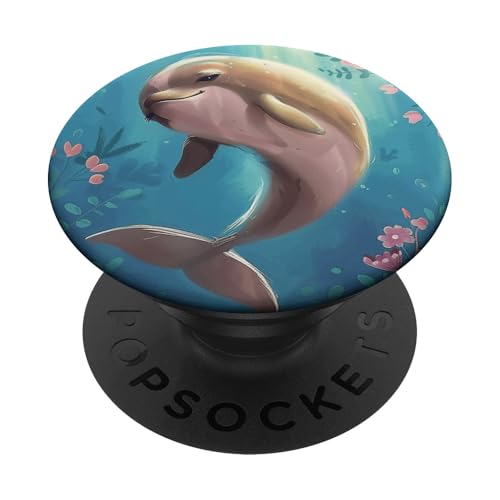 Ozean-Tier süßer Delfin PopSockets Klebender PopGrip Ozean-Tier süßer Delfin PopSockets Klebender PopGrip von Cute Funny Animals