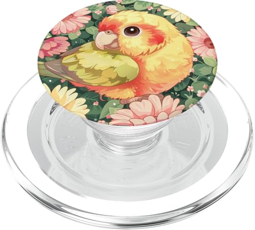 Süßer Baby-Papagei, der sich in Wildblumen versteckt PopSockets PopGrip für MagSafe Süßer Baby-Papagei, der sich in Wildblumen versteckt PopSockets PopGrip für MagSafe von Cute Funny Animals