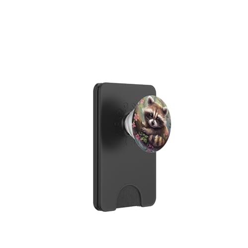 Süßer Baby-Waschbär PopSockets PopWallet für MagSafe Süßer Baby-Waschbär PopSockets PopWallet für MagSafe von Cute Funny Animals