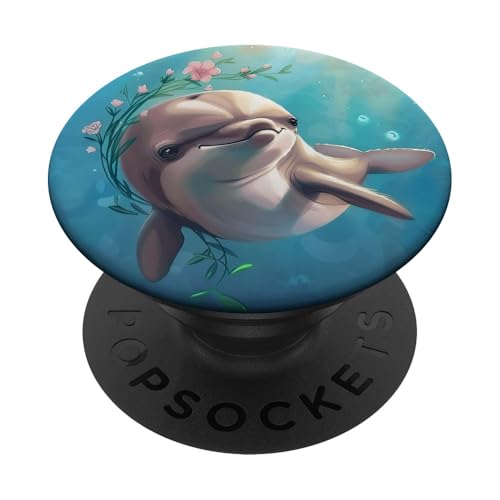 Süßer Delfin PopSockets Klebender PopGrip Süßer Delfin PopSockets Klebender PopGrip von Cute Funny Animals