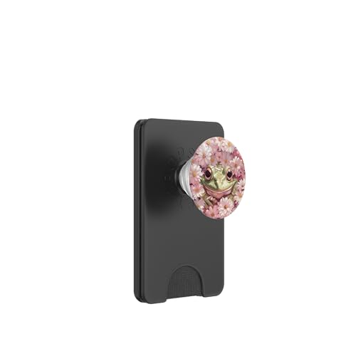 Süßer Frosch, der sich in Wildblumen versteckt PopSockets PopWallet für MagSafe Süßer Frosch, der sich in Wildblumen versteckt PopSockets PopWallet für MagSafe von Cute Funny Animals