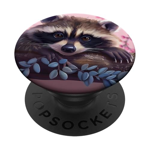 Süßer Waschbär PopSockets Klebender PopGrip Süßer Waschbär PopSockets Klebender PopGrip von Cute Funny Animals