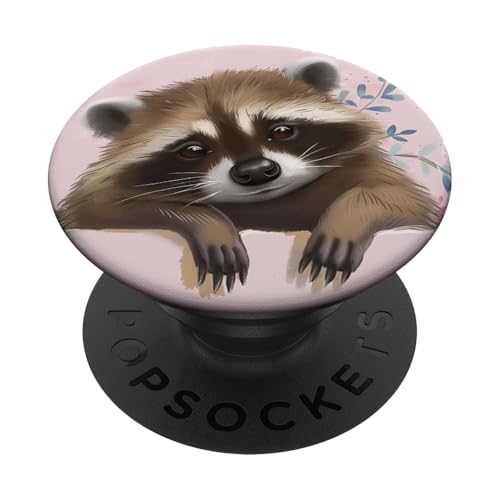 Süßer Waschbär PopSockets Klebender PopGrip Süßer Waschbär PopSockets Klebender PopGrip von Cute Funny Animals