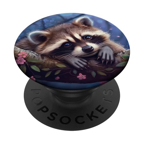 Süßer Waschbär PopSockets Klebender PopGrip Süßer Waschbär PopSockets Klebender PopGrip von Cute Funny Animals
