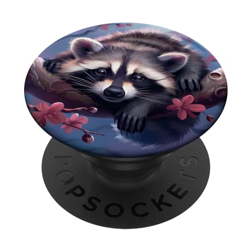 Süßer Waschbär PopSockets Klebender PopGrip Süßer Waschbär PopSockets Klebender PopGrip von Cute Funny Animals