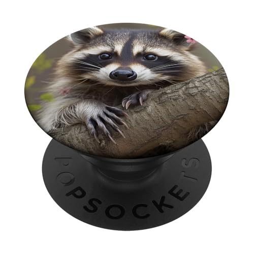 Süßer Waschbär PopSockets Klebender PopGrip Süßer Waschbär PopSockets Klebender PopGrip von Cute Funny Animals