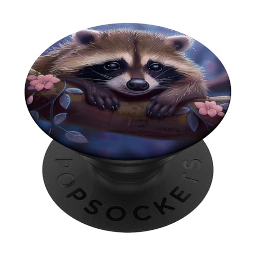 Süßer Waschbär PopSockets Klebender PopGrip Süßer Waschbär PopSockets Klebender PopGrip von Cute Funny Animals