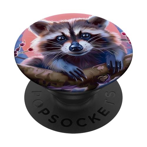 Süßer Waschbär PopSockets Klebender PopGrip Süßer Waschbär PopSockets Klebender PopGrip von Cute Funny Animals