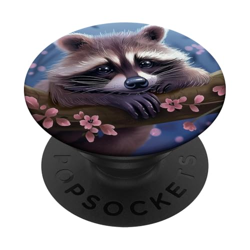 Süßer Waschbär PopSockets Klebender PopGrip Süßer Waschbär PopSockets Klebender PopGrip von Cute Funny Animals