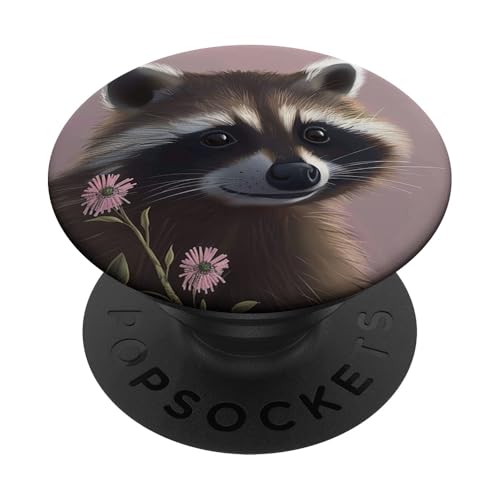 Süßer Waschbär PopSockets Klebender PopGrip Süßer Waschbär PopSockets Klebender PopGrip von Cute Funny Animals