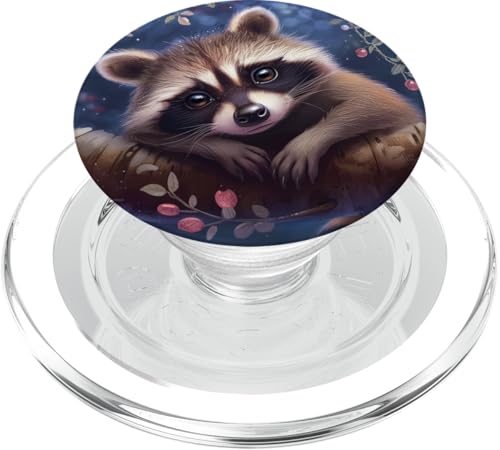 Süßer Waschbär PopSockets PopGrip für MagSafe Süßer Waschbär PopSockets PopGrip für MagSafe von Cute Funny Animals