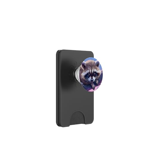 Süßer Waschbär PopSockets PopWallet für MagSafe Süßer Waschbär PopSockets PopWallet für MagSafe von Cute Funny Animals