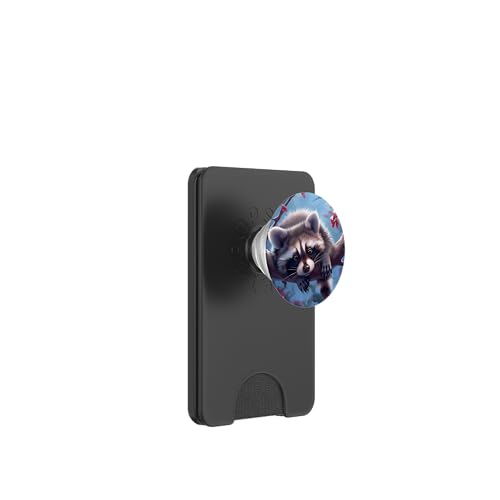 Süßer Waschbär PopSockets PopWallet für MagSafe Süßer Waschbär PopSockets PopWallet für MagSafe von Cute Funny Animals