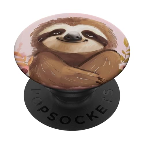 Süßes Faultier PopSockets Klebender PopGrip von Cute Funny Animals
