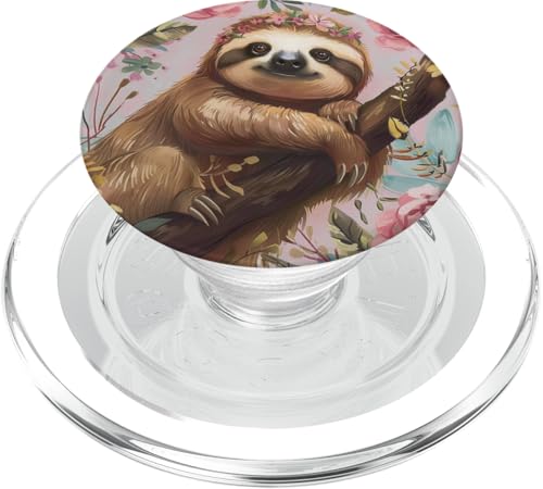 Süßes Faultier PopSockets PopGrip für MagSafe von Cute Funny Animals