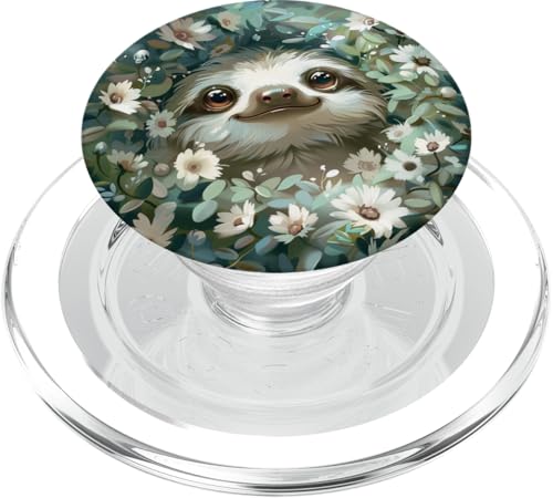 Süßes Faultier PopSockets PopGrip für MagSafe von Cute Funny Animals