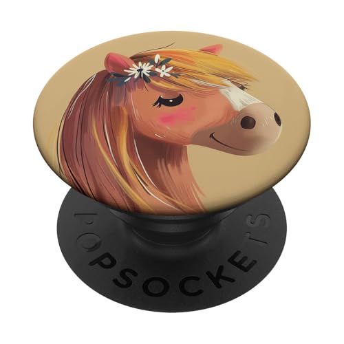 Süßes Pferd PopSockets Klebender PopGrip Süßes Pferd PopSockets Klebender PopGrip von Cute Funny Animals