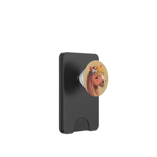 Süßes Pferd PopSockets PopWallet für MagSafe von Cute Funny Animals