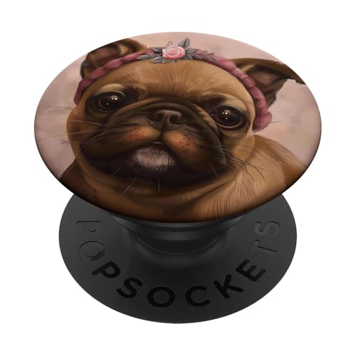 Vute Mops Welpe PopSockets Klebender PopGrip von Cute Funny Animals