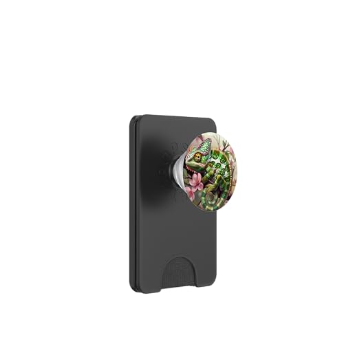 Wildblumen Chamäleon PopSockets PopWallet für MagSafe von Cute Funny Animals