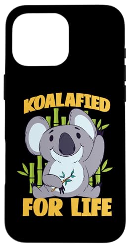 Koala: Ein Leben lang koalafiert Hülle für iPhone 16 Pro Max Koala: Ein Leben lang koalafiert Hülle für iPhone 16 Pro Max von Cute Koala Designs For Girls And Boys