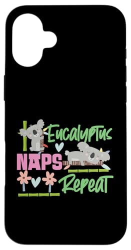 Koala: Eukalyptus, Nickerchen, Wiederholung Hülle für iPhone 16 Plus Koala: Eukalyptus, Nickerchen, Wiederholung Hülle für iPhone 16 Plus von Cute Koala Designs For Girls And Boys