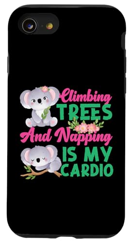Koala: Kletterbäume und Nickerchen ist mein Cardio Hülle für iPhone SE (2020) / 7 / 8 von Cute Koala Designs For Girls And Boys