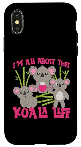 Koala: Mir dreht sich alles um das Koala-Leben Hülle für iPhone X/XS Koala: Mir dreht sich alles um das Koala-Leben Hülle für iPhone X/XS von Cute Koala Designs For Girls And Boys