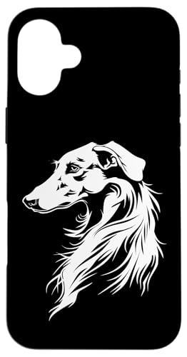 Beautiful Womens Logo Illustration Russian Borzoi Dog Lover Hülle für iPhone 16 Plus von Cute Long Nose Borzoi Gift Shirts & Hoodies