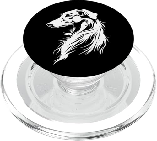 Beautiful Womens Logo Illustration Russian Borzoi Dog Lover PopSockets PopGrip für MagSafe Beautiful Womens Logo Illustration Russian Borzoi Dog Lover PopSockets PopGrip für MagSafe von Cute Long Nose Borzoi Gift Shirts & Hoodies