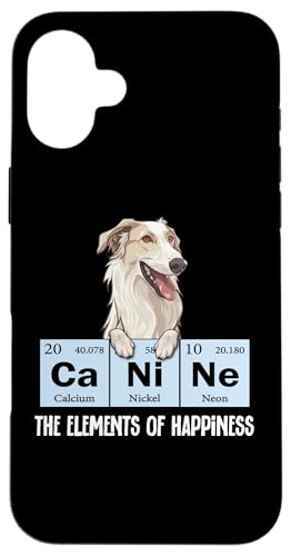 Funny Elements of Happiness Russian Borzoi Dog Lover Hülle für iPhone 16 Plus von Cute Long Nose Borzoi Gift Shirts & Hoodies