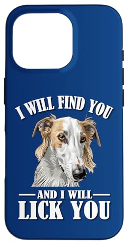 Funny Find You Lick You Russian Borzoi Dog Lover Hülle für iPhone 16 Pro Funny Find You Lick You Russian Borzoi Dog Lover Hülle für iPhone 16 Pro von Cute Long Nose Borzoi Gift Shirts & Hoodies