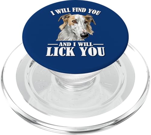 Funny Find You Lick You Russian Borzoi Dog Lover PopSockets PopGrip für MagSafe Funny Find You Lick You Russian Borzoi Dog Lover PopSockets PopGrip für MagSafe von Cute Long Nose Borzoi Gift Shirts & Hoodies