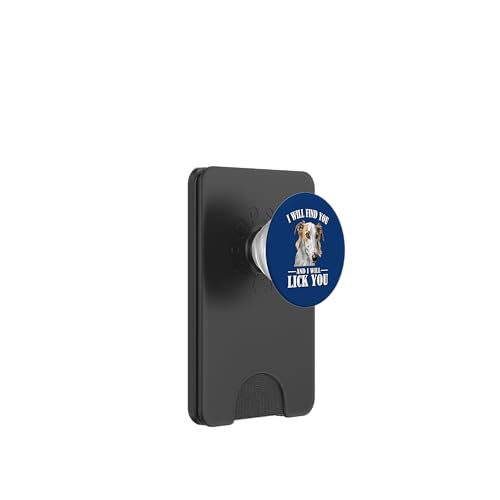 Funny Find You Lick You Russian Borzoi Dog Lover PopSockets PopWallet für MagSafe Funny Find You Lick You Russian Borzoi Dog Lover PopSockets PopWallet für MagSafe von Cute Long Nose Borzoi Gift Shirts & Hoodies