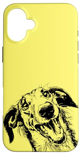 Funny Illustration Art Drawing Portrait Russian Borzoi Lover Hülle für iPhone 16 Plus von Cute Long Nose Borzoi Gift Shirts & Hoodies