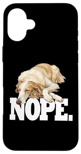 Funny Napping Sleeping NOPE Borzoi Dog Lover Hülle für iPhone 16 Plus von Cute Long Nose Borzoi Gift Shirts & Hoodies