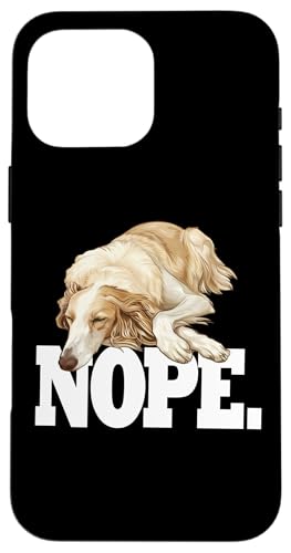Funny Napping Sleeping NOPE Borzoi Dog Lover Hülle für iPhone 16 Pro Max von Cute Long Nose Borzoi Gift Shirts & Hoodies