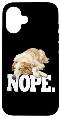 Funny Napping Sleeping NOPE Borzoi Dog Lover Hülle für iPhone 16 von Cute Long Nose Borzoi Gift Shirts & Hoodies