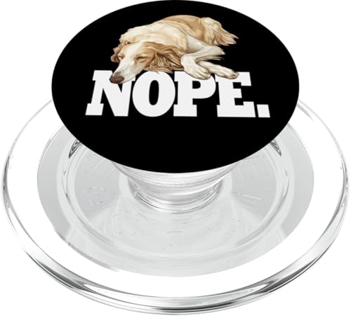 Funny Napping Sleeping NOPE Borzoi Dog Lover PopSockets PopGrip für MagSafe Funny Napping Sleeping NOPE Borzoi Dog Lover PopSockets PopGrip für MagSafe von Cute Long Nose Borzoi Gift Shirts & Hoodies