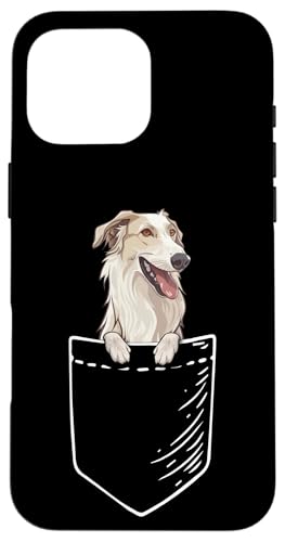 Funny Pocket Borzoi Dog Lover Hülle für iPhone 16 Pro Max von Cute Long Nose Borzoi Gift Shirts & Hoodies