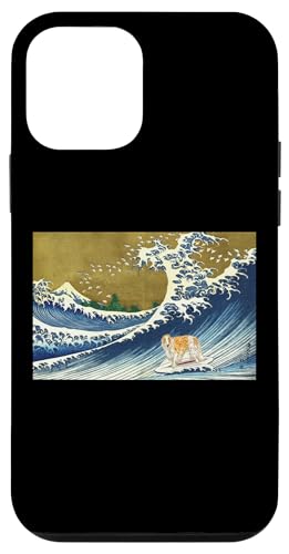 Funny Retro Vintage Surfing A Wave Russian Borzoi Dog Lover Hülle für iPhone 12 mini von Cute Long Nose Borzoi Gift Shirts & Hoodies